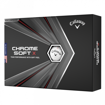 Chrome Soft merktir golfboltar