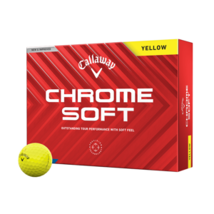 Callaway Chrome Soft TripleTrack sérmerktir golfboltar gulir